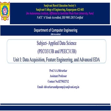 Data Acquisition, Feature Engineering, and Advanced EDA | PDF