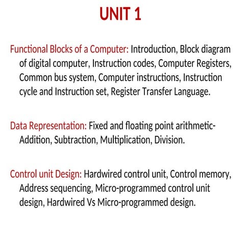 UNIT 1.4.ppt consists of fixed and floating point operations | PPT