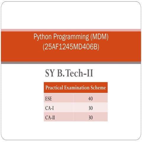 Python for class 11 (CBSE Computer science sub code 083) | PDF