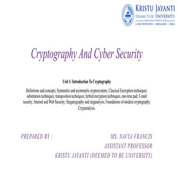 Evolution of Cryptography and Cryptographic techniques | PDF