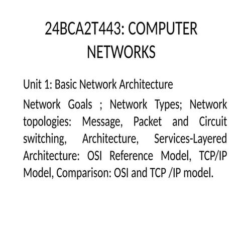 Comprehensive Overview of Computer Network Architectures: Peer-to-Peer ...