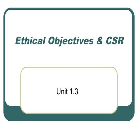 Organizational objectives and individual objectives | PPTX
