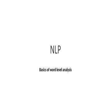 UNIT 1- B.pptx natural language processing | PPTX