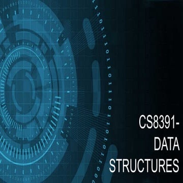 Unit 1 - DATA STRUCTURES INTRODUCATION - I | PPTX