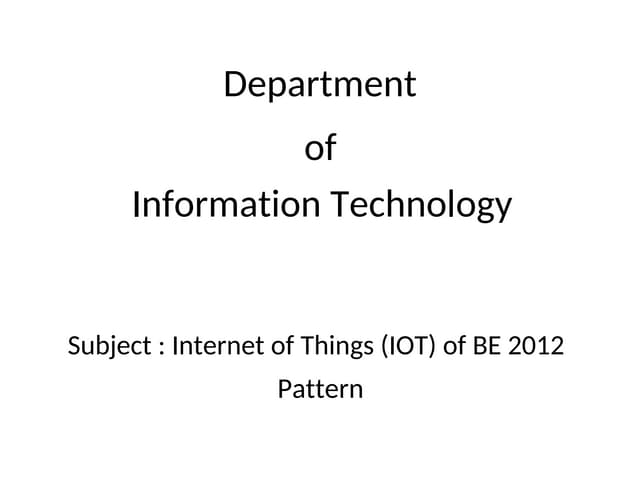Introduction To Internet Of Things Ppt Introduction To Internet Of Things Ppt