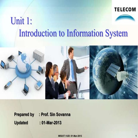 Unit1 introduction to information system | PPT