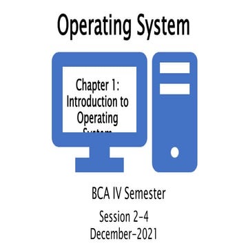 Unit 1 introduction to os