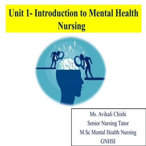 COURSE PLAN OF Mental health nursing 3rd year | PDF