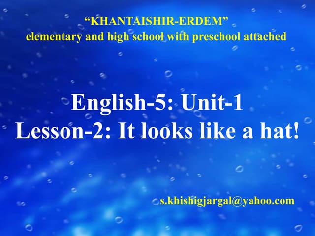 Unit1 lesson2