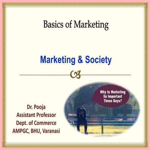 Marketing and society