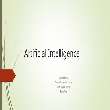 Introduction to Artificial Intelligence