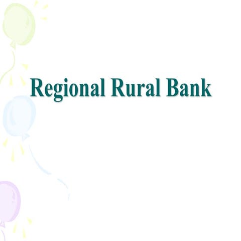 Unit 1  regional rural banks
