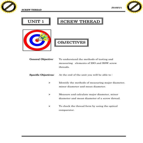 Workshop Technology 2, Chapter 1