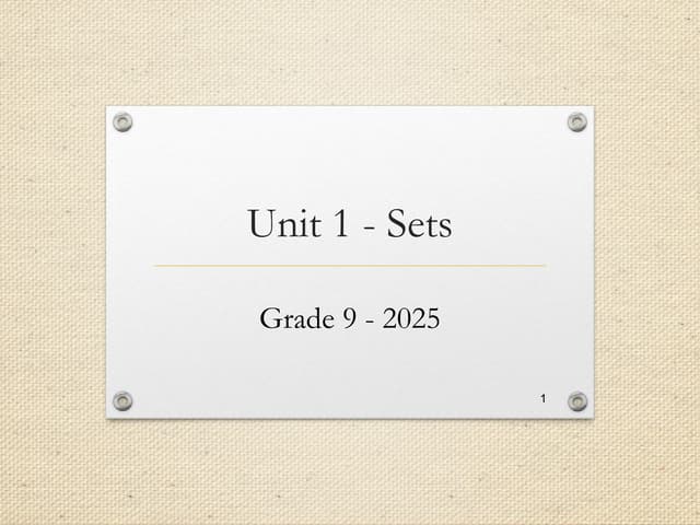 Theory of the sets and Venn diagram-grade 9 math