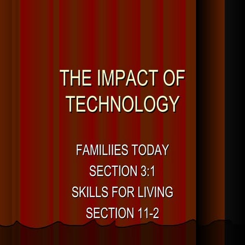 Unit 1  the impact of technology