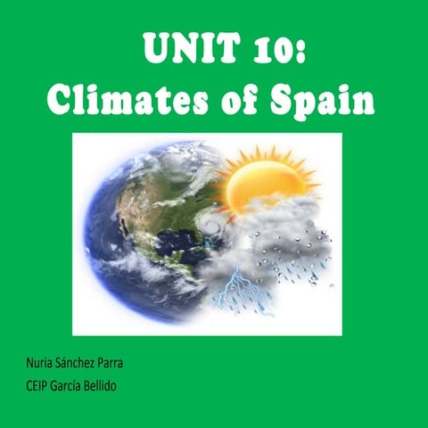 Unit 10: Spanish climates