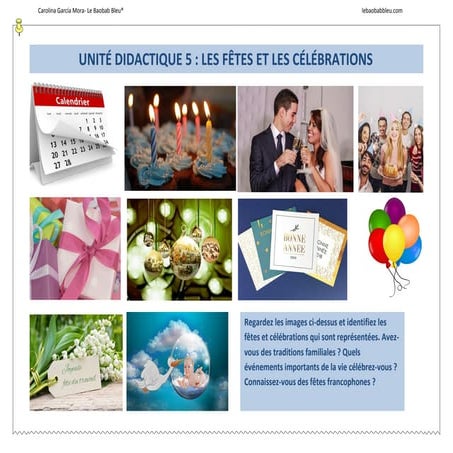 UD5: les fêtes et les célébrations (B1)