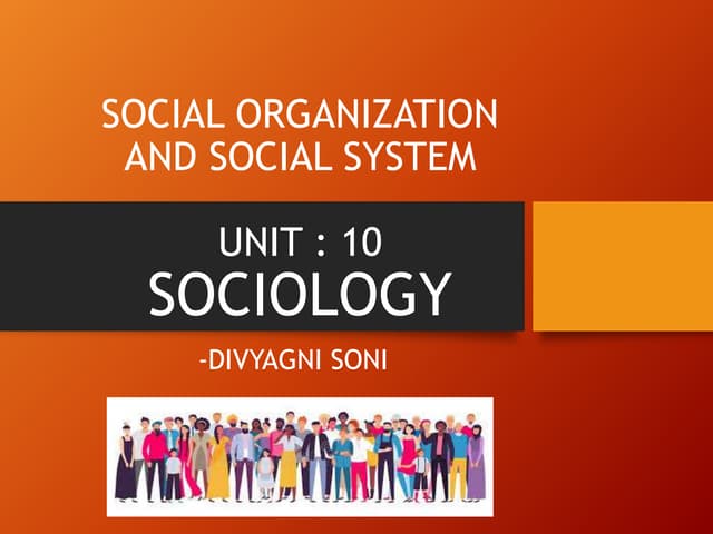 Social system (Sociology) | PPTX