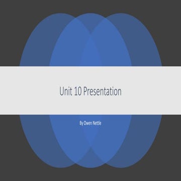 Unit 10 presentation | PPTX