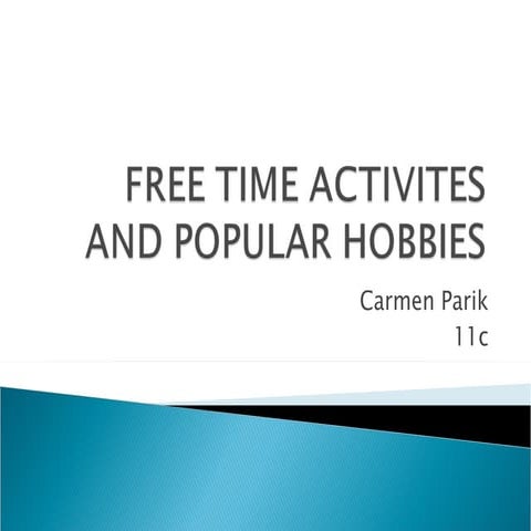 Unit 10: Free Time Activities and Popular Hobbies