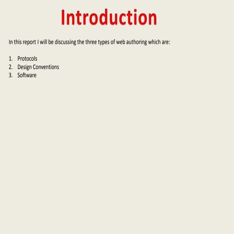 Unit 11 web authoring