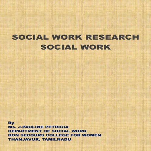 SOCIAL RESEARCH