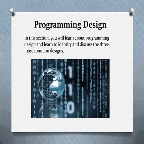 Unit 12 sec 2-programming design | PPT