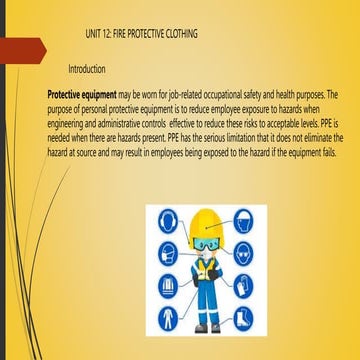 UNIT 12  FIRE PROTECTIVE CLOTHING.pptx