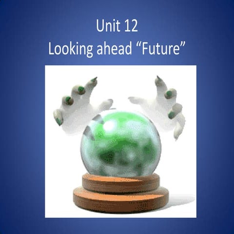 Unit 12 future forms
