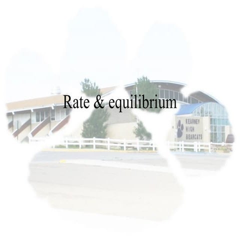 Unit 12 rate & equilibrium lectures