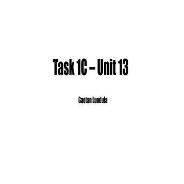 Unit 13 graphic design task 2 campaign | PPTX