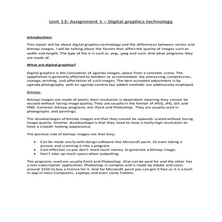 Unit 13 assignment 1