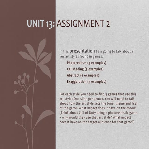 Unit 13  assignment 2 aki