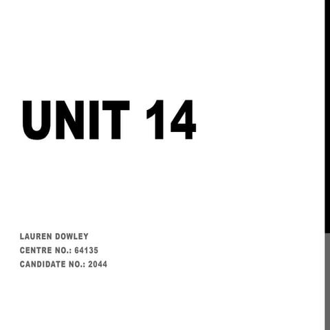 Unit 14 | PPT