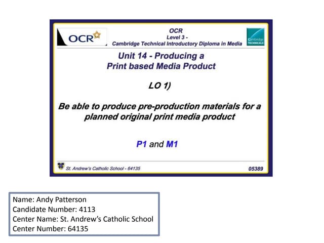 Unit 14 LO 1, 2, 3 & 4