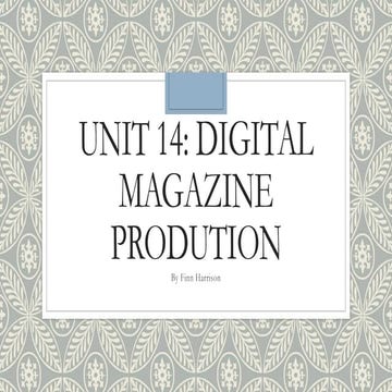 Unit 14 part 1 | PPT