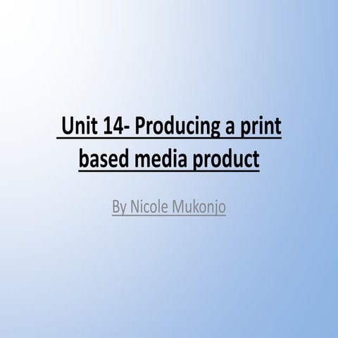 Unit 14 powerpoint | PPT
