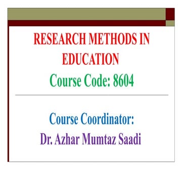 Unit 1 , Research methods in education 8604.pptx