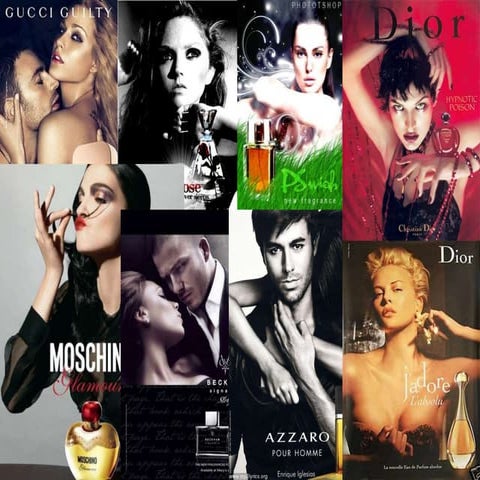 Unit 18 mood board of perfume