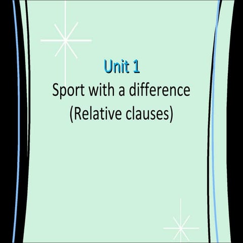 Relative Clauses