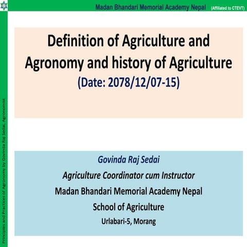 Unit 1 Agronomy_Defination Agriculture Agronomy.pptx