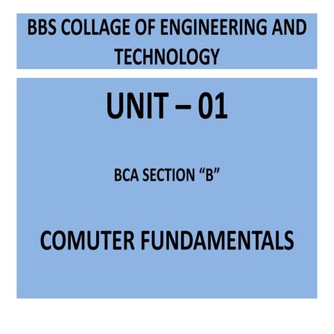 Computer fundamentals computer application characteristics generation uses