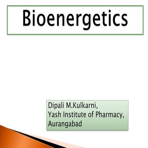 Bioenergetics