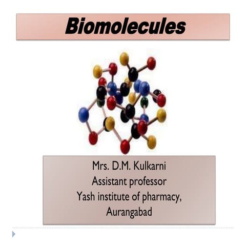 Unit 1 biomolecules