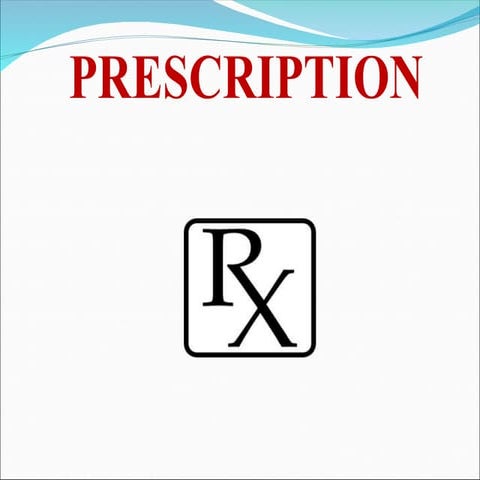 UNIT 1B PRESCRIPTION IN PROFESSION OF PHARMACY.ppt