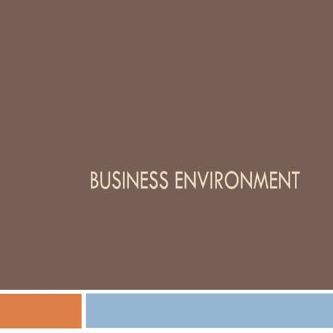 UNIT 1 Business Environment _Business Environment