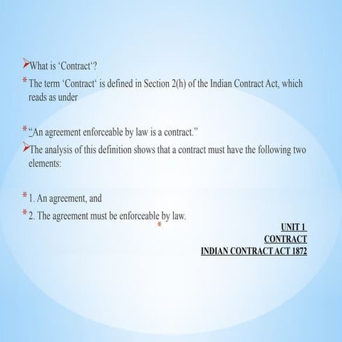 introduction to contract in business Law