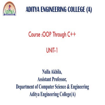 unit_1_c content to prepare the cpp for programmers | PPTX