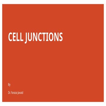 Cell junctions and cellular communications .pptx