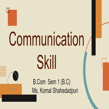 Unit 1 communication